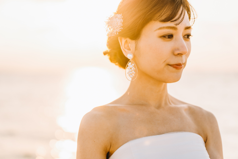 撮影ポーズ★サンセット&times;ビーチ