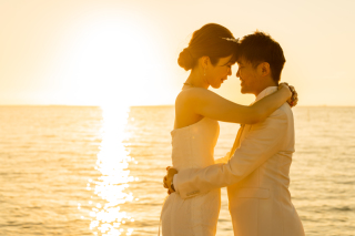 撮影ポーズ★サンセット&times;ビーチ