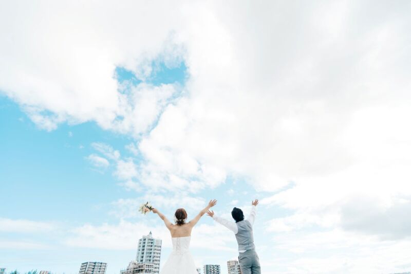 (⋈◍>◡<◍)。✧♡リゾートチャペルでフォトジェニックなウェディング