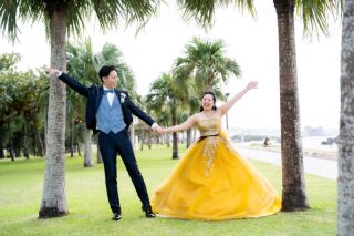 ★豪華フルパッケージ★チャペル&ビーチフォト/挙式付/洋装2ペア*衣裳選び放題♪