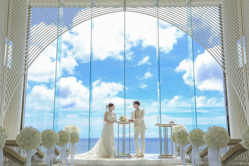 夏の高い雲×青い空