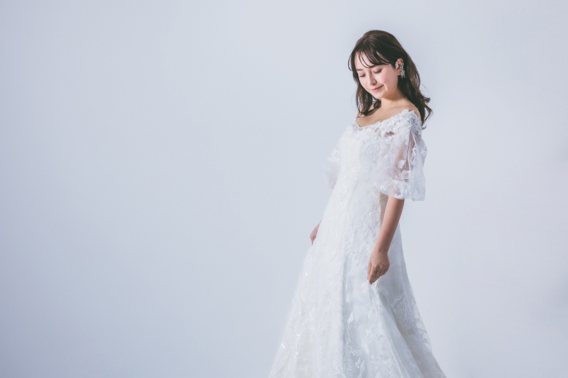 ♡新作ドレス♡AMANDA オーバードレス&パフスリーブ