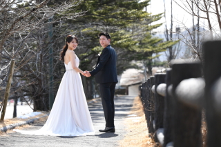 冬の矢ケ崎公園ロケ♡