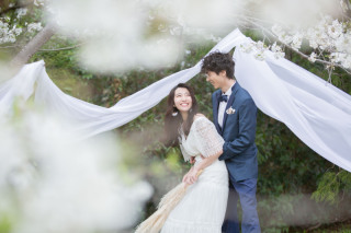 桜のロケ撮影♡