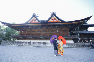 先日の吉備津神社ロケーション