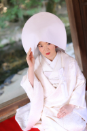 白無垢と綿帽子で撮影♪