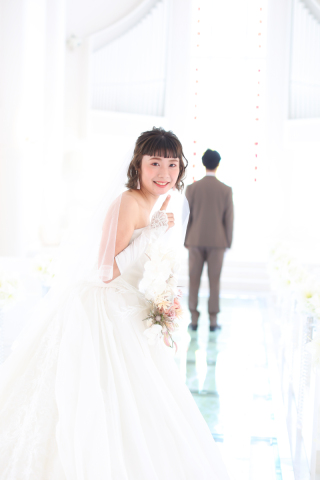 憧れのウェディングベールをつけて❤