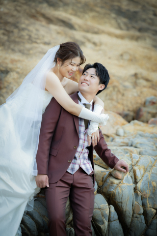 クールな海ロケーションもいいですよ♪