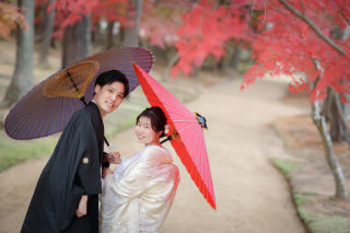 秋だけの特別なウェディングフォトを☆彡