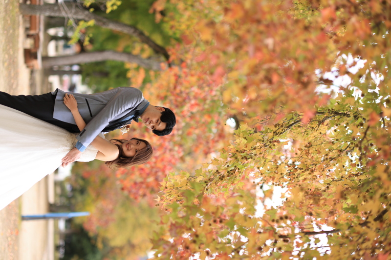 洋装　紅葉ロケーション撮影のご案内