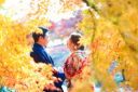 後楽園紅葉ロケーション撮影