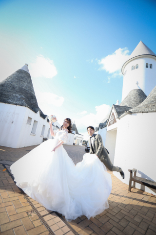 ドレスでロケーションフォト♪