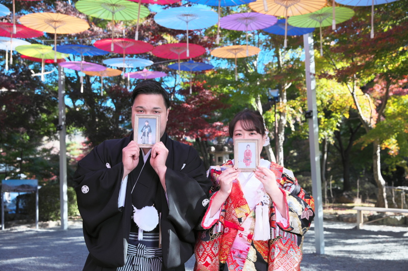 小物で楽しむ秋のフォトウエディング