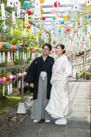３０００個の風鈴が祝福♪夏の床もみじで残す宝徳寺フォトプラン♪