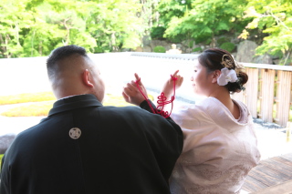 夏の宝徳寺で残す、和装フォトウエディング