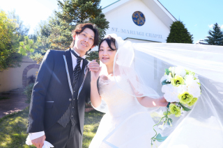 小物で楽しむ秋のフォトウエディング