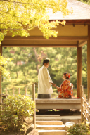縮景園での撮影は今が狙い目です♪