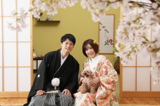 ペットと撮れる！ウェディングフォト