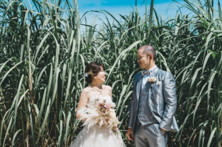 緑の自然とお二人と♪