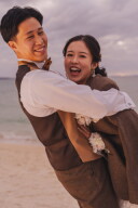 彼のジャケットを着て♡