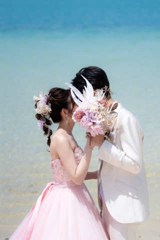 桜のようなカラードレス❤❤