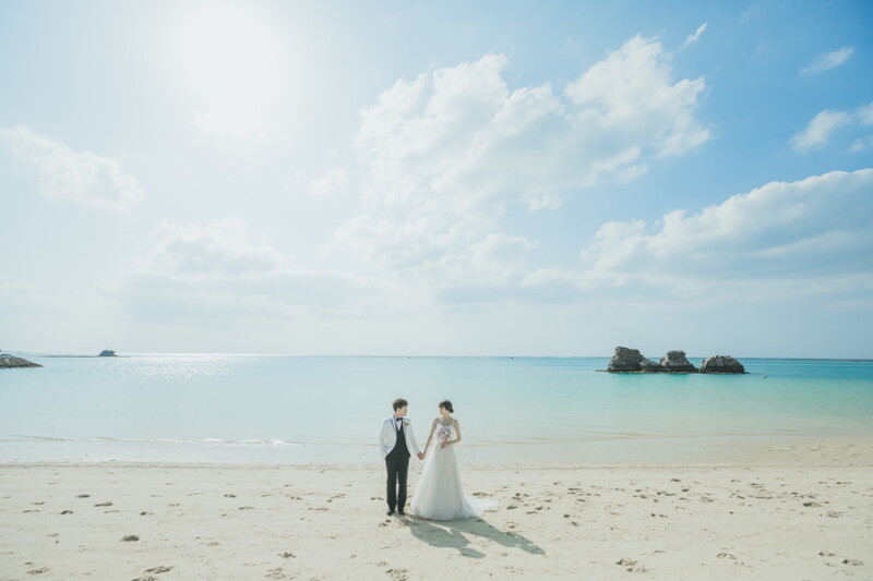 【沖縄本島】☆海の見えるチャペル&ビーチでの2ロケーション撮影☆