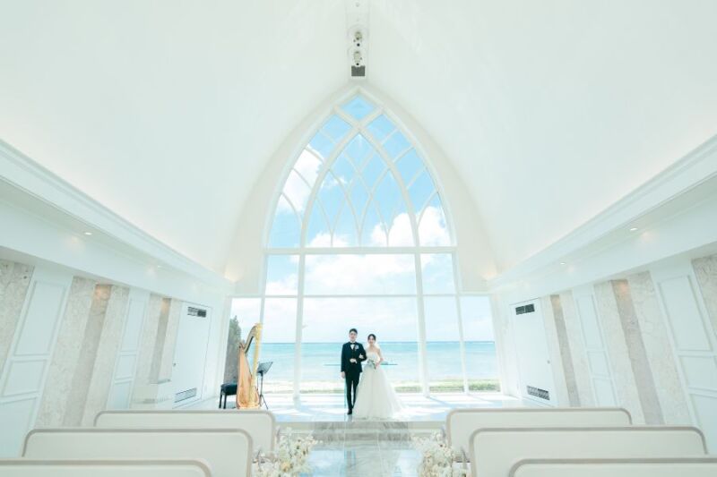 自然光で照らす☆アクアグレイスchapel