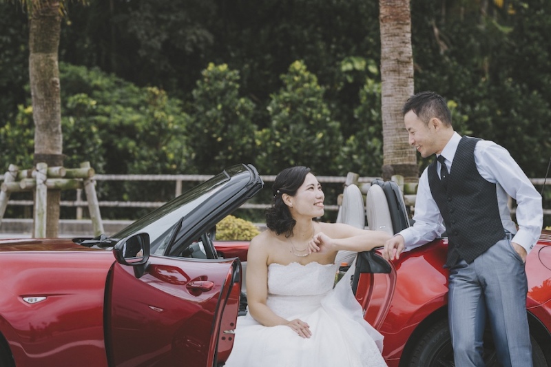 愛車とウェディングフォト♪