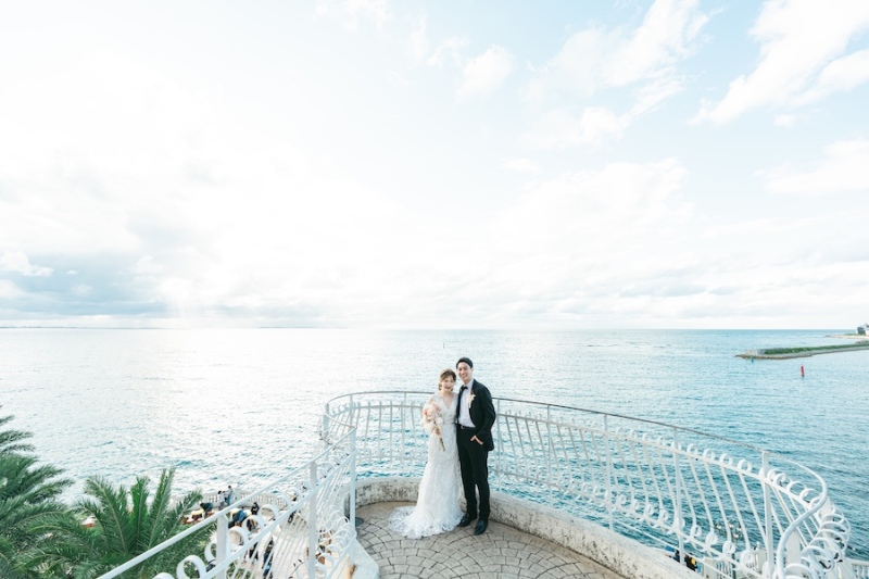 ブルーシールでほっぺがおちる時間のあとに…甘くて爽やかなウェディングフォト♪