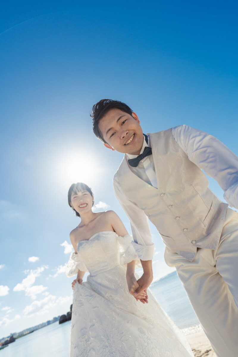 気品あふれるお二人❤座喜味城址&ビーチプラン