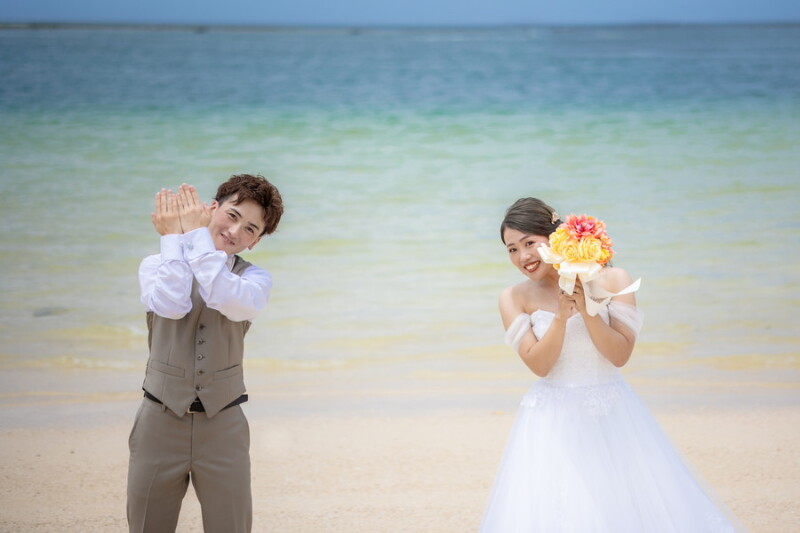 大人気!!♡ビーチ&チャペルフォトプラン♪