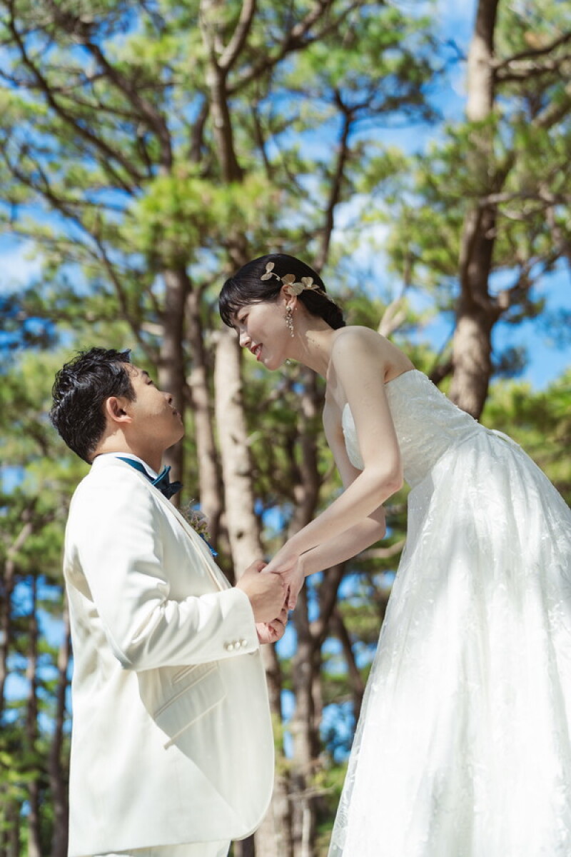 気品あふれるお二人❤座喜味城址&ビーチプラン