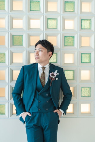 新郎様ヘアセットで、最高にかっこよく。