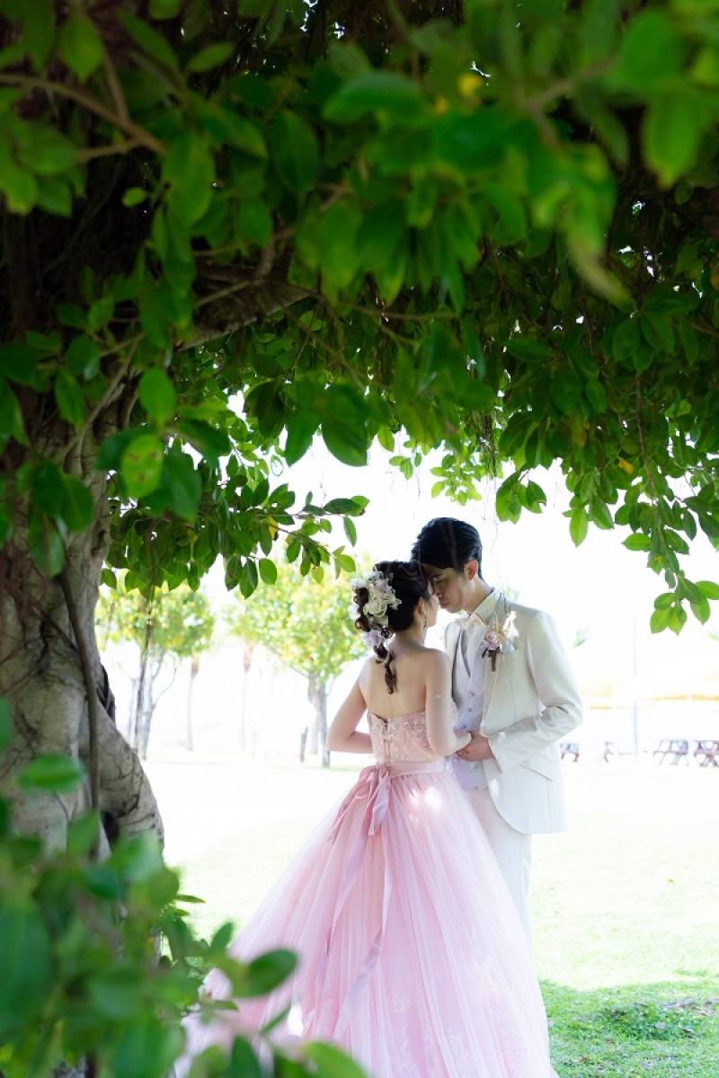 桜のようなカラードレス❤❤
