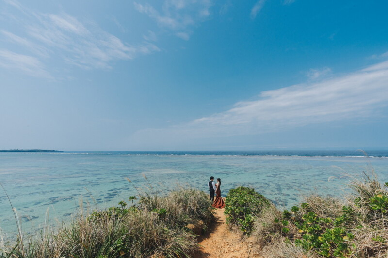 カラードレスでの真栄田岬ショット～♡