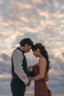 サンセット&times;カラードレス！？