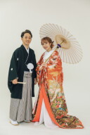 和装の美しさを引き出す、スタジオフォトウェディング