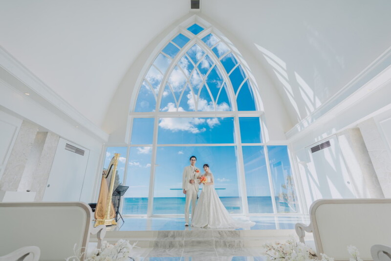 沖縄の海見えチャペル撮影★最高なロケーションのチャペルをご紹介します☆