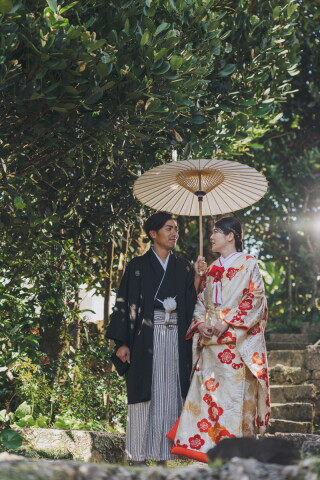沖縄・中村家で叶える和装フォトウェディング