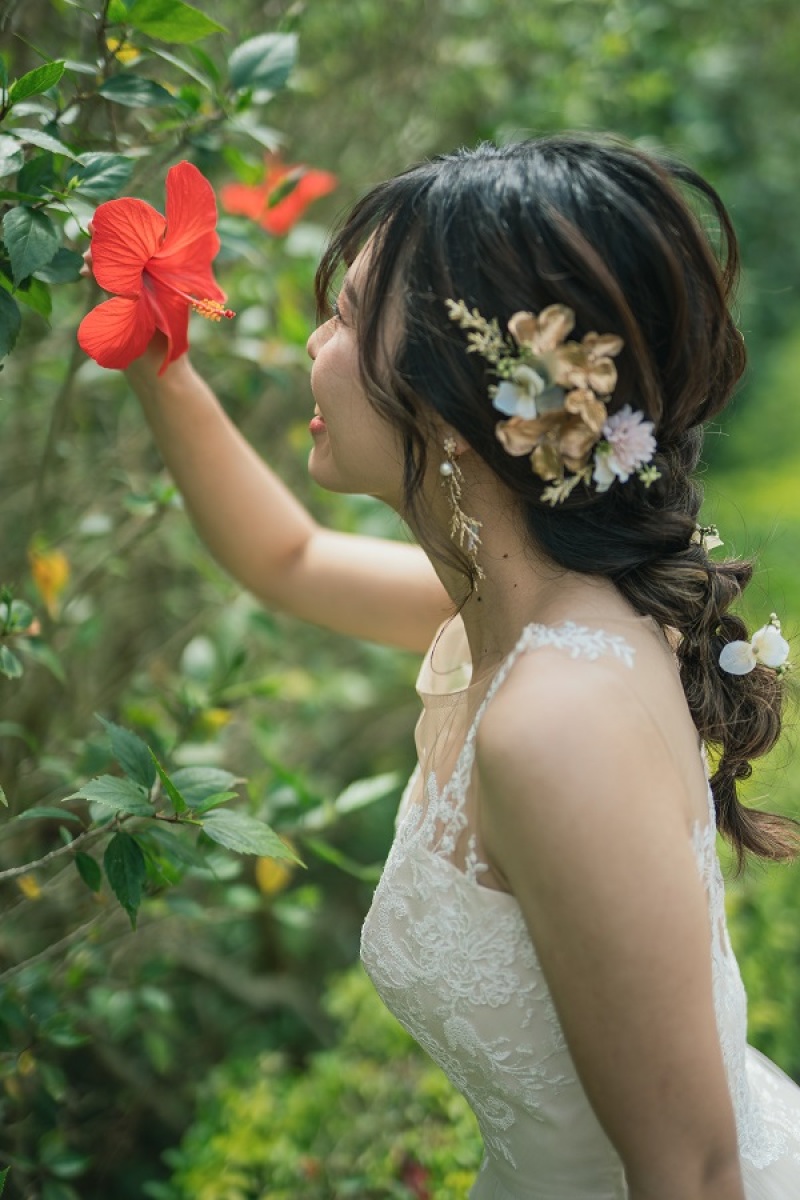 色鮮やかなお花の中で~~♡♡