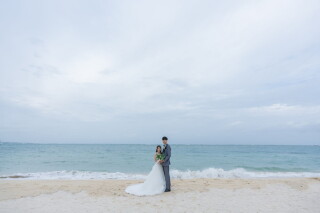 海を眺めながら楽しむ本格ハンバーガー♪