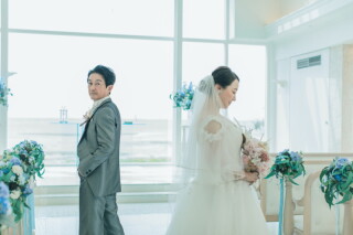 目の前に海が広がる♪～アクアグレイス・チャペル&ビーチ撮影～