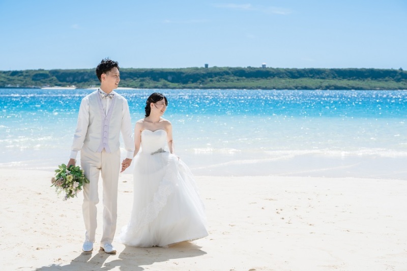 宮古島シギラミラージュチェペルでのキラキラ輝くウェデングフォト~♡