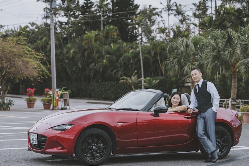 愛車とウェディングフォト♪