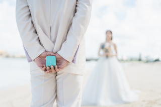 思い出を彩る、プロポーズ再現ショット♡