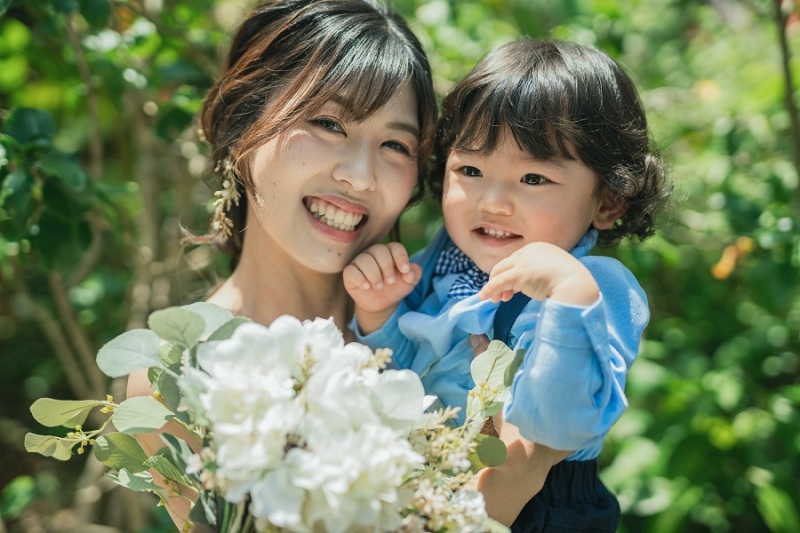 色鮮やかなお花の中で~~♡♡