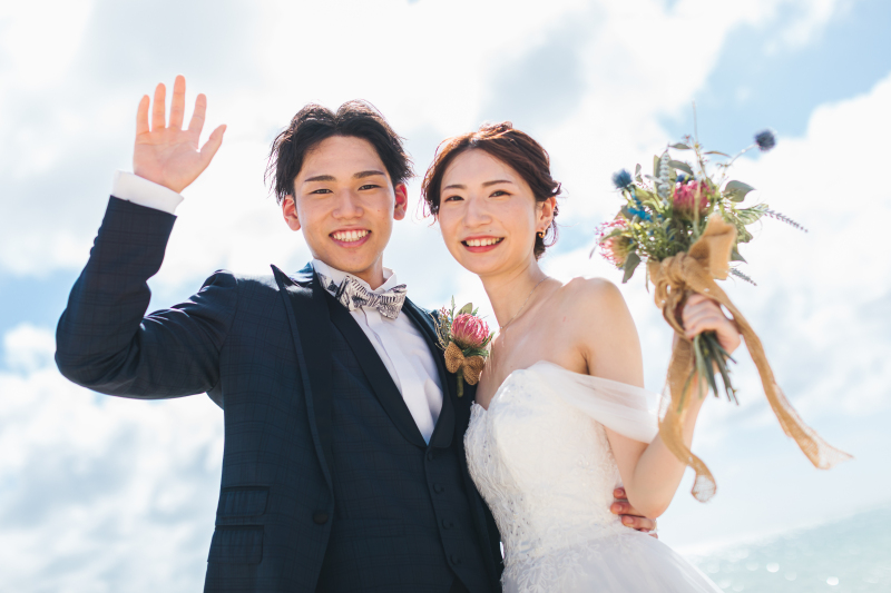 南国沖縄でのフォトウェディング♡