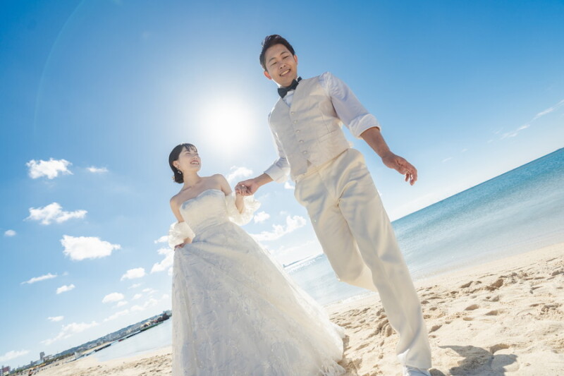 気品あふれるお二人❤座喜味城址&ビーチプラン