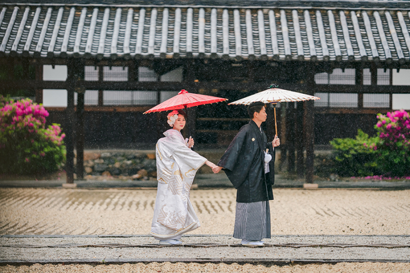 雨の撮影