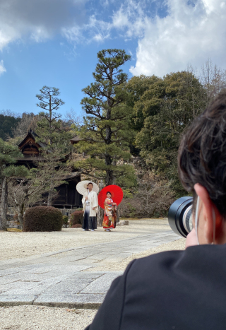 緑がない季節もお寺なら雰囲気がいい！